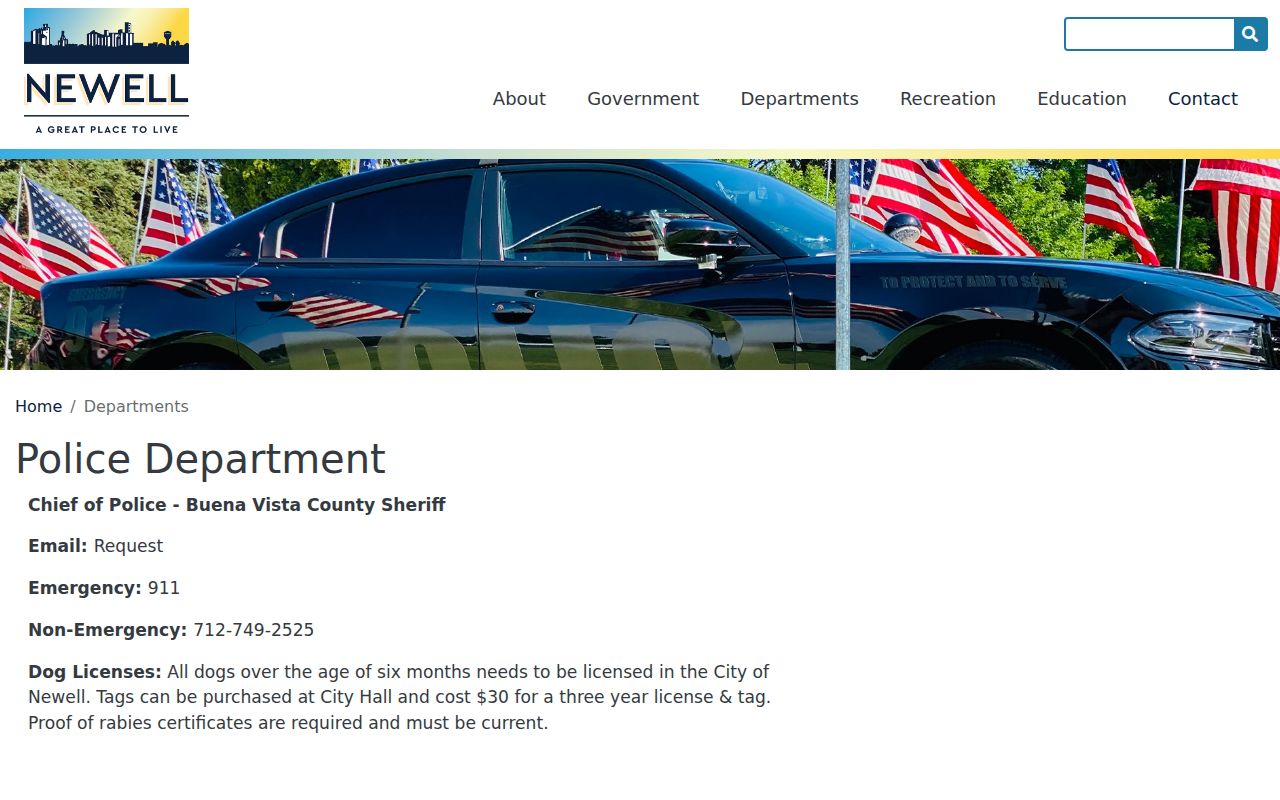Newell criminal records official sheriff and police contact page
